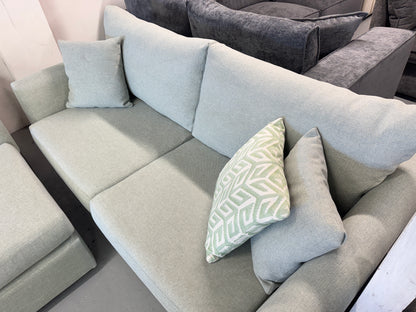 Harvey Norman Sea Green Reversible L-Shape Sofa | Pre-Owned | Steam Cleaned | Sydney Wide Delivery