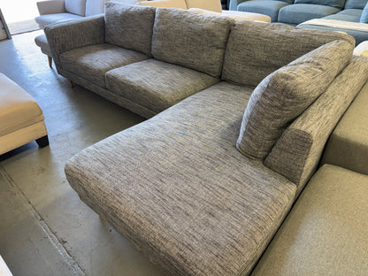 Lounge Lovers Grey L-Shape Sofa | Pre-Owned | Steam Cleaned | Sydney Wide Delivery