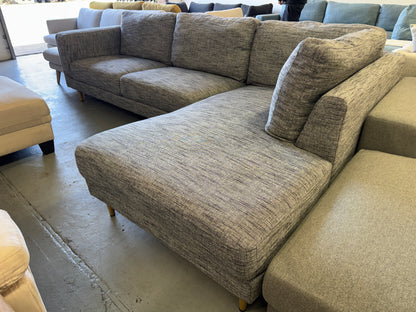 Lounge Lovers Grey L-Shape Sofa | Pre-Owned | Steam Cleaned | Sydney Wide Delivery