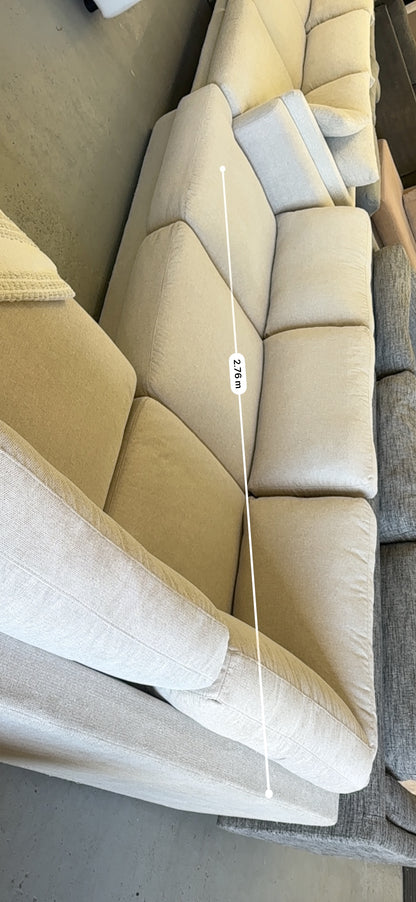 Lounge Lovers Beige L-Shape Sofa | Pre-Owned | Steam Cleaned | Sydney Wide Delivery