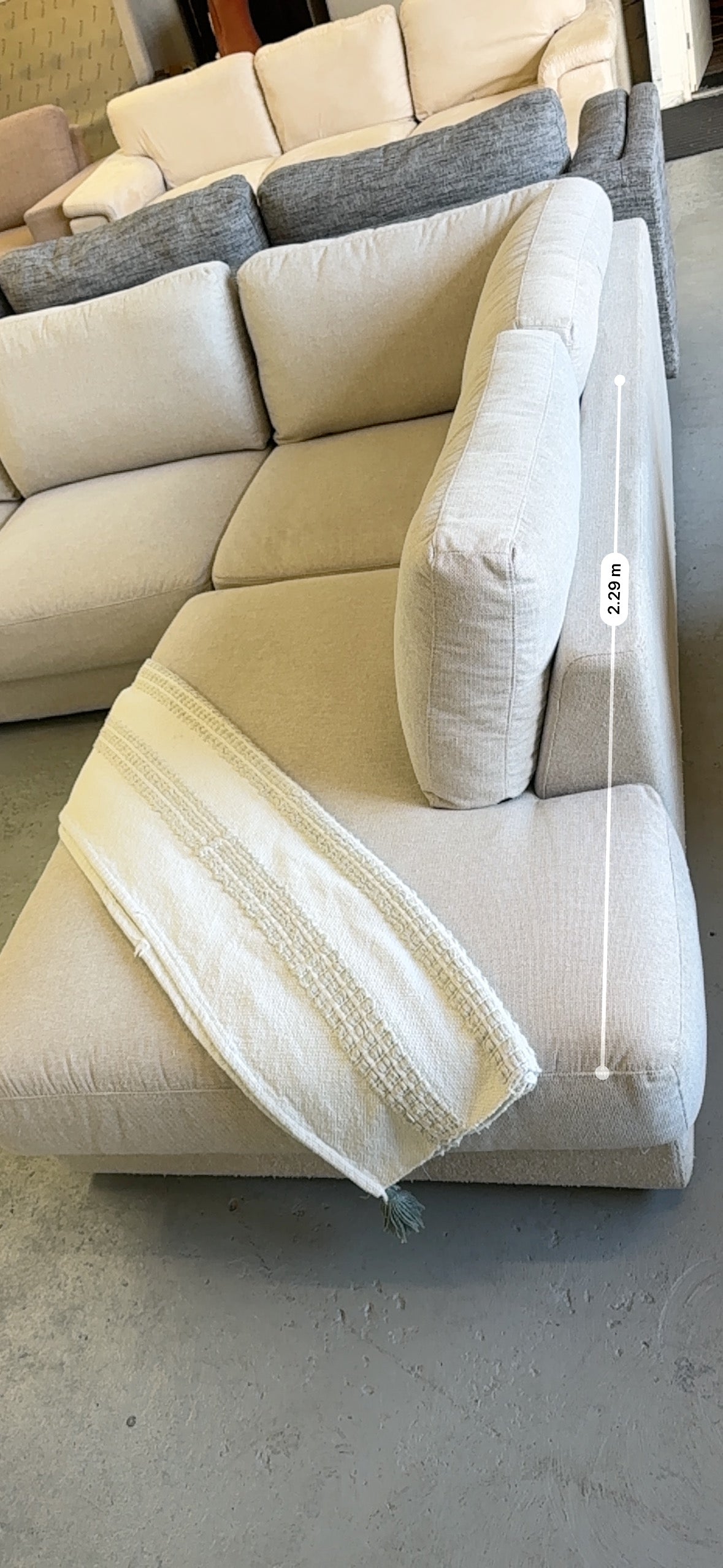 Lounge Lovers Beige L-Shape Sofa | Pre-Owned | Steam Cleaned | Sydney Wide Delivery