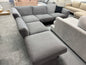 King Living Grey L-Shape Sofa with Ottoman | Pre-Owned | Steam Cleaned | Sydney Wide Delivery