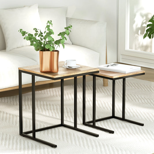 Brok Nesting Coffee Table Sef of 2 Walnut