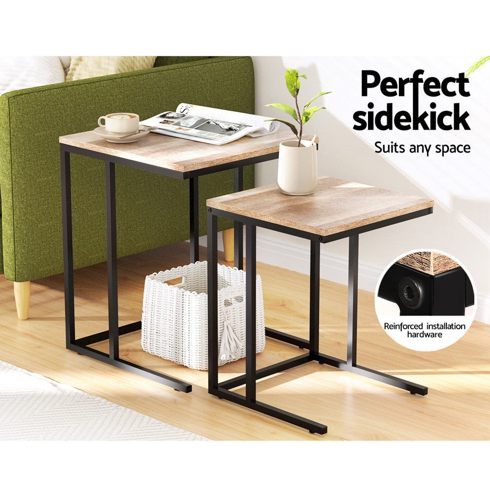 Brok Nesting Coffee Table Sef of 2 Walnut