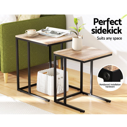 Brok Nesting Coffee Table Sef of 2 Walnut