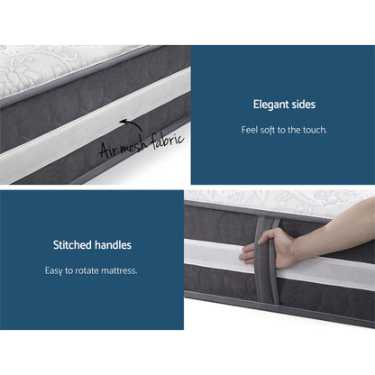 King Single Bedding 30cm Mattress Pocket Spring