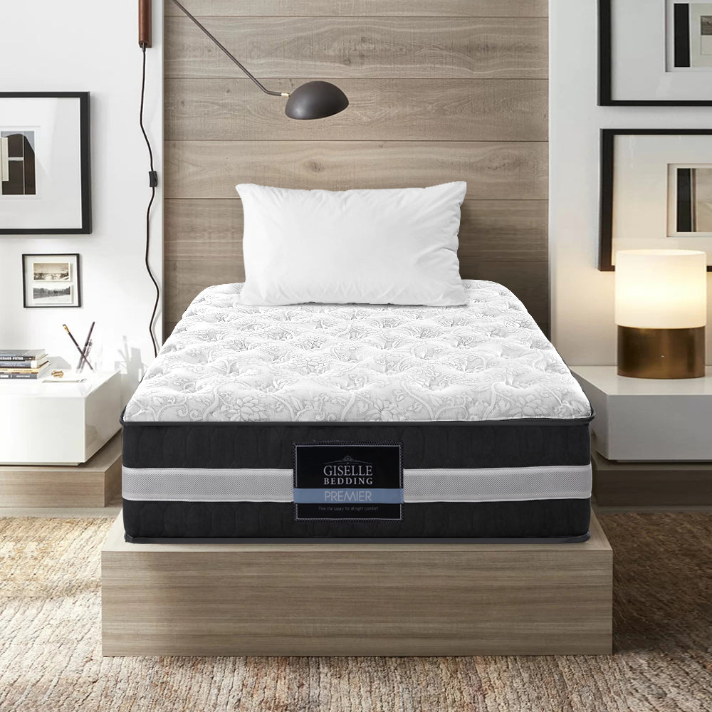 King Single Bedding 30cm Mattress Pocket Spring