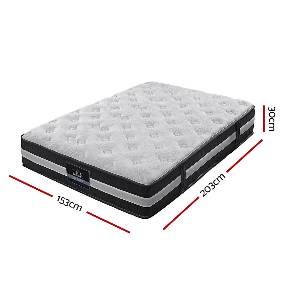 Queen Bedding 30cm Mattress Pocket Spring