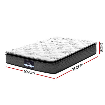 Single Bedding 24cm Mattress Pillow Top King