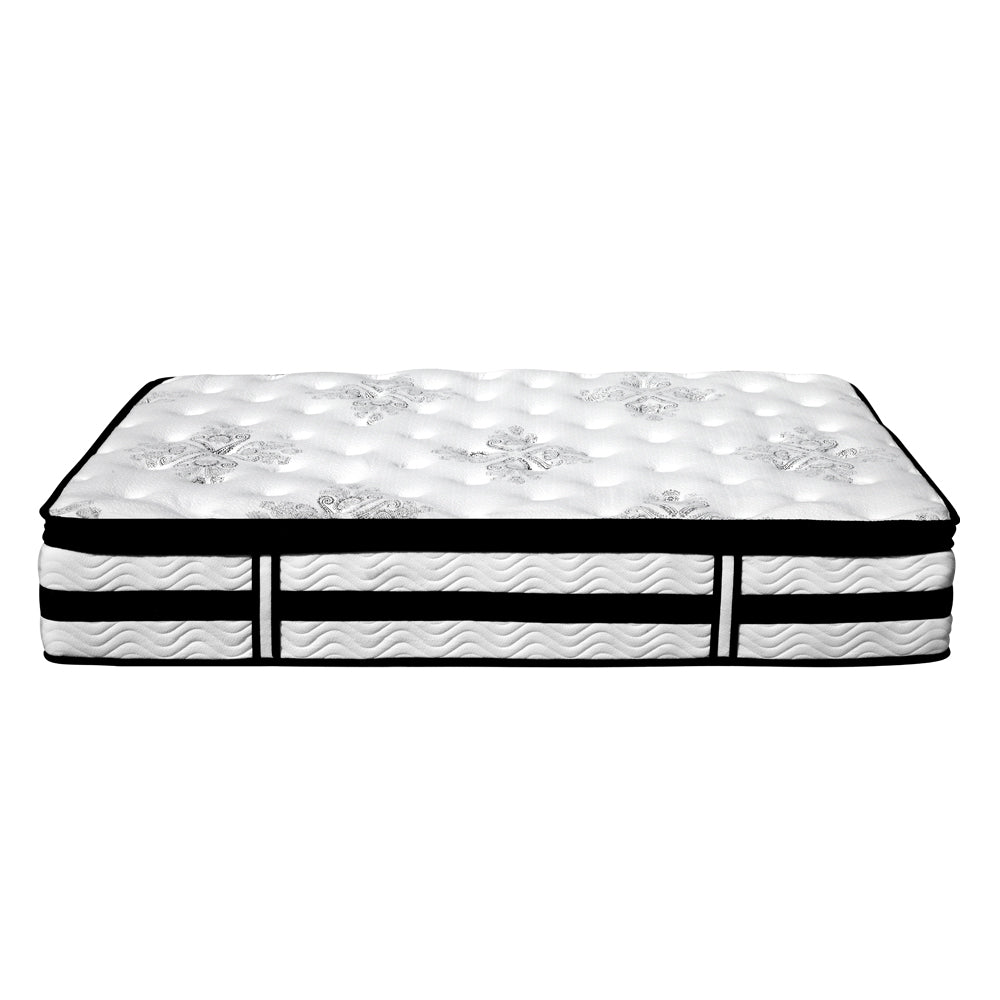 King Single Bedding 34cm Mattress Euro Top Pocket Spring