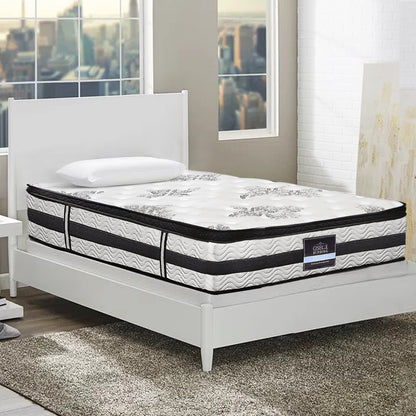 King Single Bedding 34cm Mattress Euro Top Pocket Spring