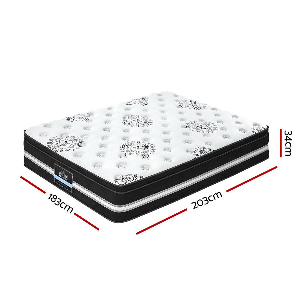 King Bedding 34cm Mattress Cool Gel Memory Foam