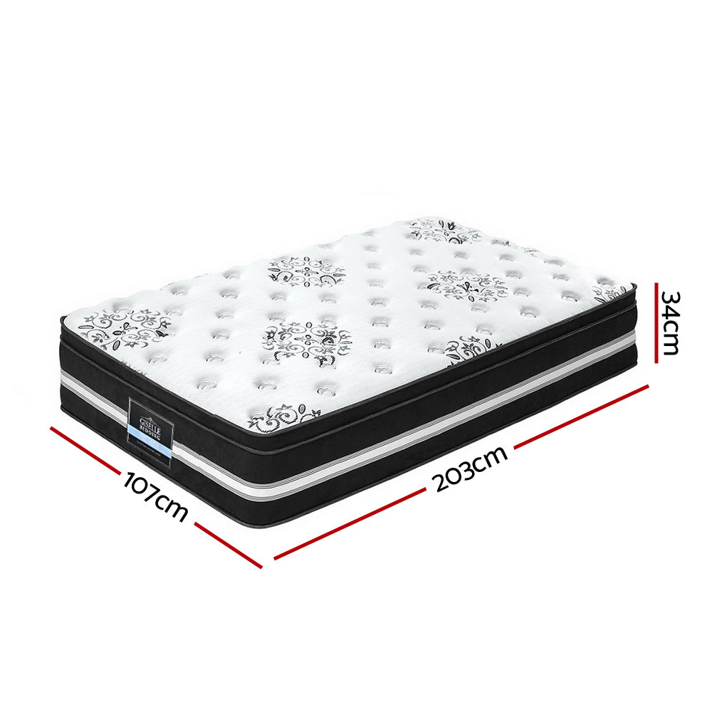 King Single Bedding 34cm Mattress Cool Gel Memory Foam