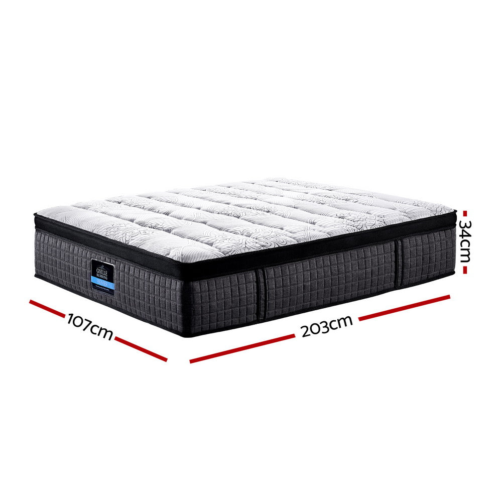 King Single Bedding 34cm Mattress 9 Zone Latex Foam