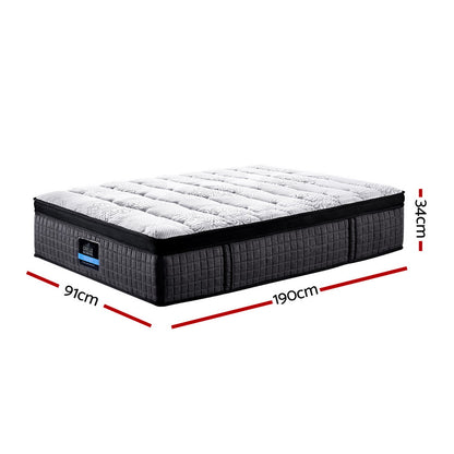 Single Bedding 34cm Mattress 9 Zone Latex Foam