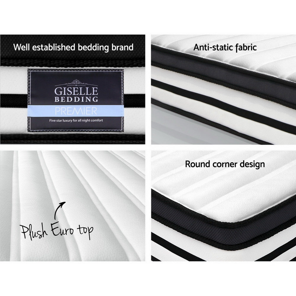 King Bedding 27cm Mattress Euro Top