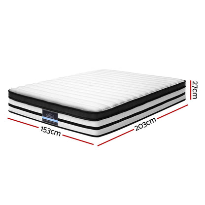 Queen Bedding 27cm Mattress Euro Top