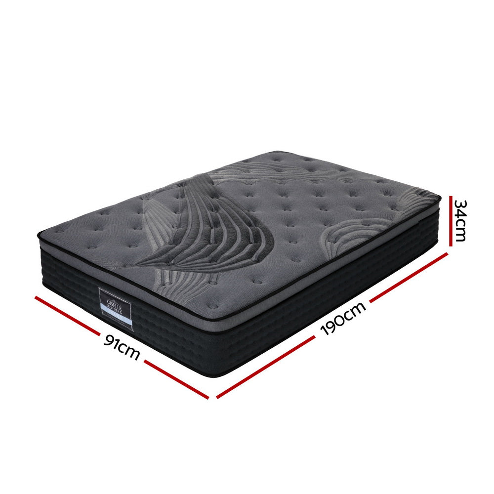 Single Bedding 34cm Mattress Bamboo Cover