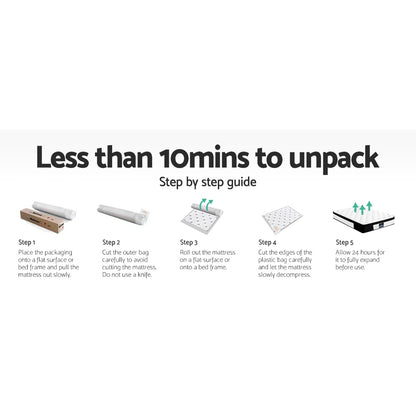 Double Bedding 30cm Mattress Euro Top