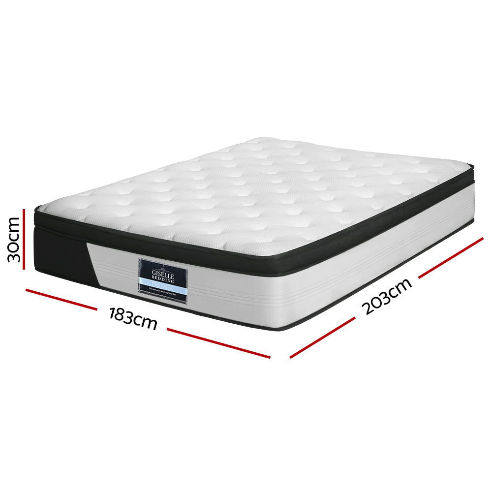 King Bedding 30cm Mattress Euro Top