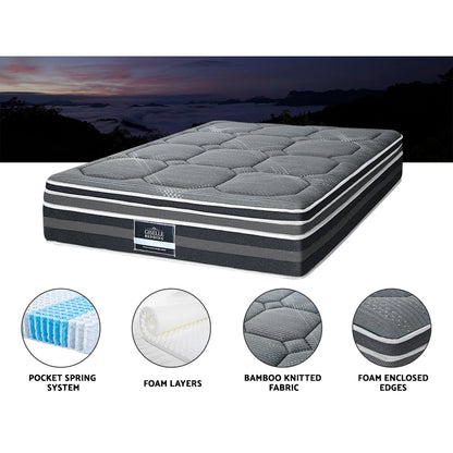 Queen Bedding 35cm Mattress Bamboo Cover