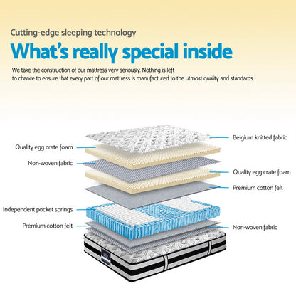 Queen Bedding 24cm Mattress Super Firm