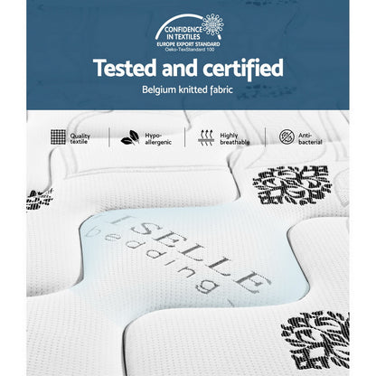 King Bedding Galaxy Euro Top Cool Gel Pocket Spring Mattress 35cm Thick