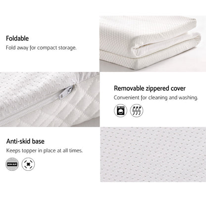 Double Bedding Memory Foam Mattress Topper 8cm
