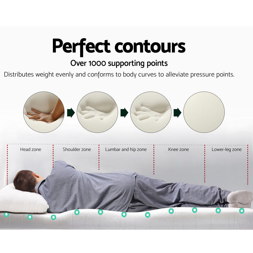 King Bedding Memory Foam Mattress Topper 8cm