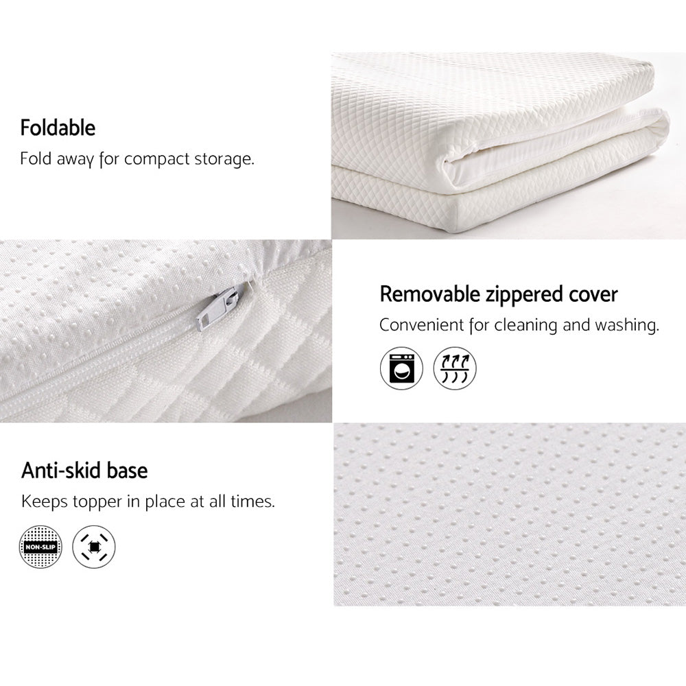 King Bedding Memory Foam Mattress Topper 8cm