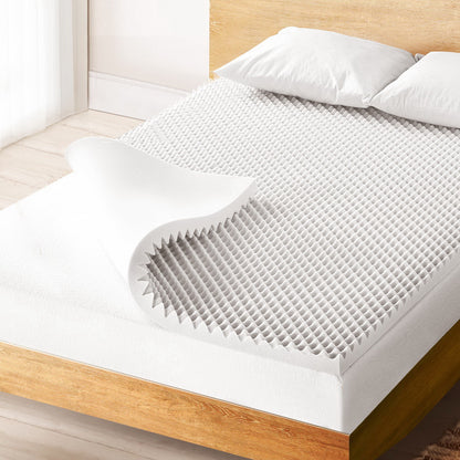 Queen Bedding Memory Foam Mattress Topper Egg Crate 5cm