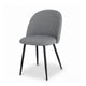Dining Chairs Set of 2 Linen Solid Curved Houndstooth