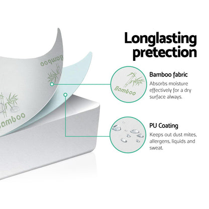 Double Bedding Mattress Protector Bamboo