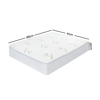 Single Bedding Mattress Protector Bamboo