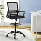 Mesh Black Office Chair Drafting Chairs Stool Computer Desk Studios