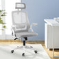 Grey Ergonomic Office Chair Computer Desk Chairs Headrest Adjustable