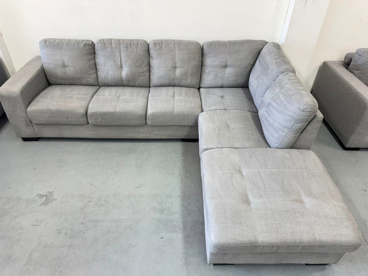 Grey Corner Sofa | Pre-Owned | Steam Cleaned | Sydney Wide Delivery