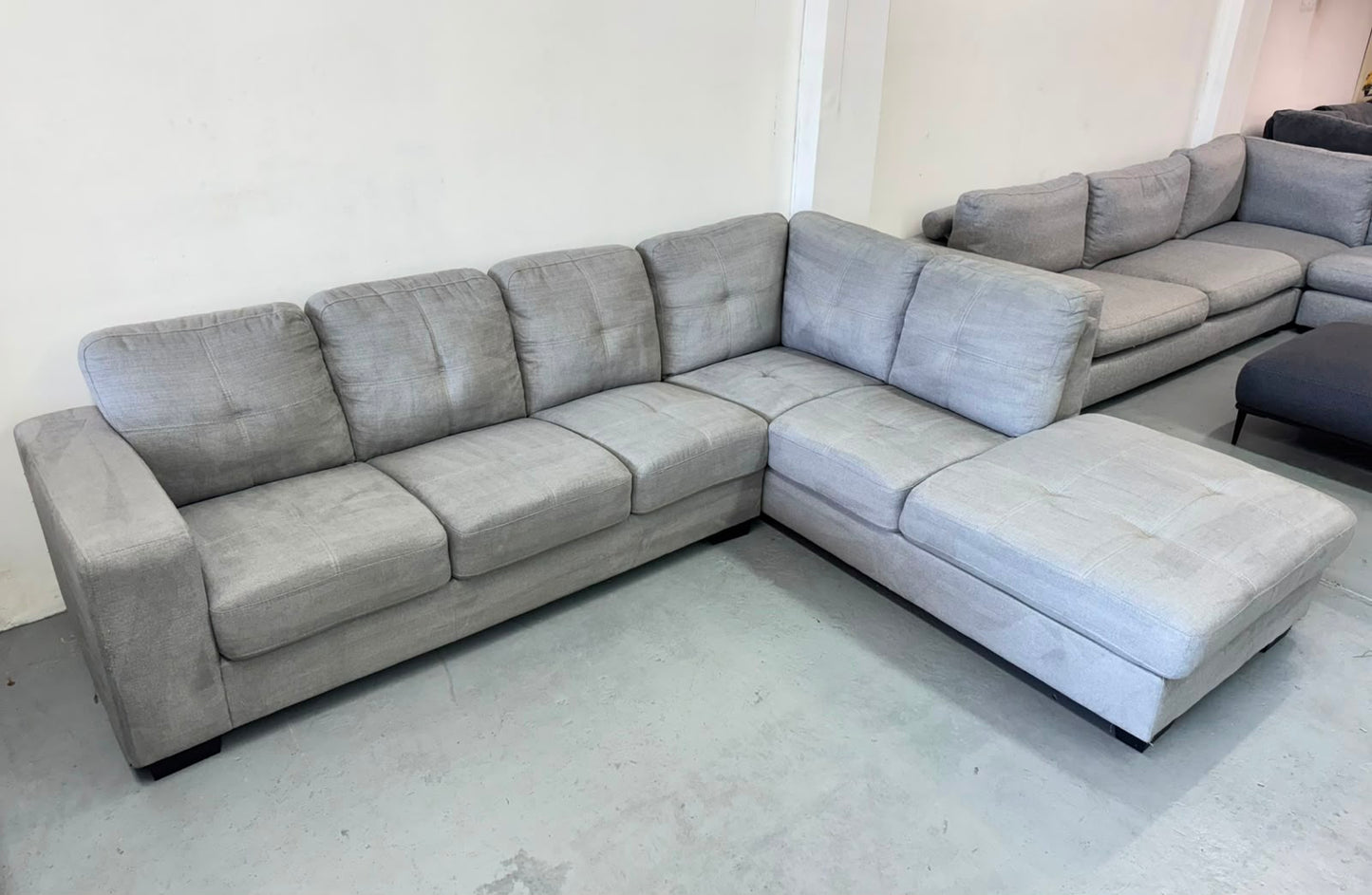 Grey Corner Sofa | Pre-Owned | Steam Cleaned | Sydney Wide Delivery