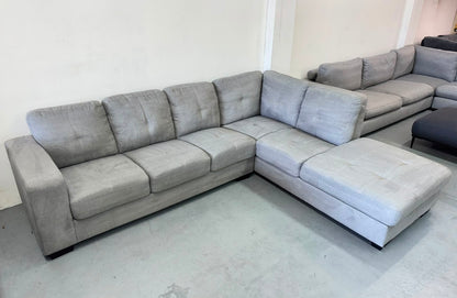 Grey Corner Sofa | Pre-Owned | Steam Cleaned | Sydney Wide Delivery