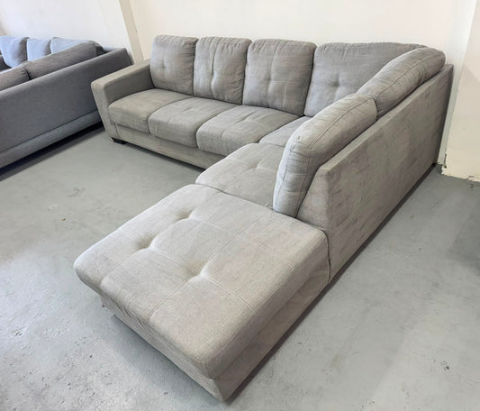 Grey Corner Sofa | Pre-Owned | Steam Cleaned | Sydney Wide Delivery