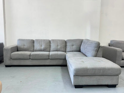 Grey Corner Sofa | Pre-Owned | Steam Cleaned | Sydney Wide Delivery