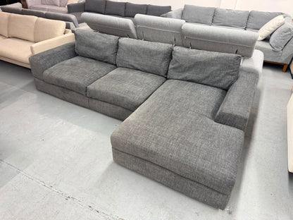 Harvey Norman Charcoal L-Shape Sofa | Pre-Owned | Steam Cleaned | Sydney Wide Delivery