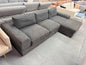 Harvey Norman Charcoal L-Shape Sofa | Pre-Owned | Steam Cleaned | Sydney Wide Delivery