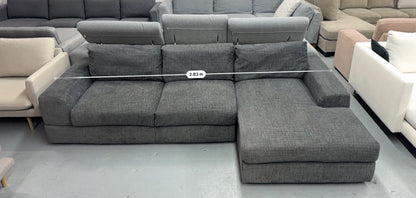 Harvey Norman Charcoal L-Shape Sofa | Pre-Owned | Steam Cleaned | Sydney Wide Delivery