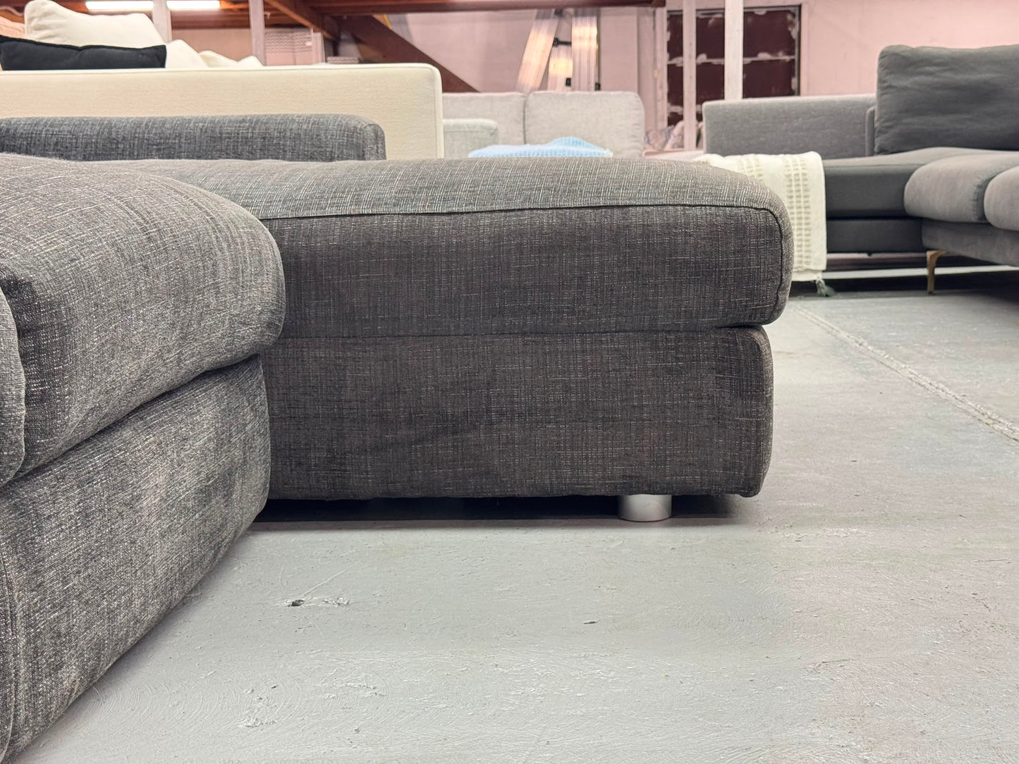 Harvey Norman Charcoal L-Shape Sofa | Pre-Owned | Steam Cleaned | Sydney Wide Delivery