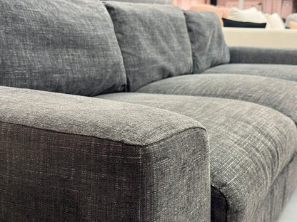 Harvey Norman Charcoal L-Shape Sofa | Pre-Owned | Steam Cleaned | Sydney Wide Delivery