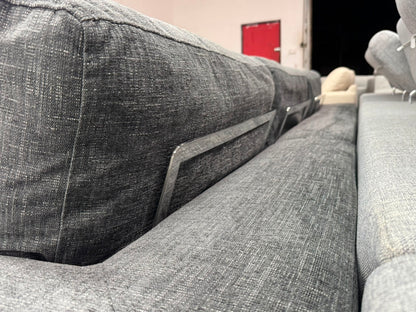 Harvey Norman Charcoal L-Shape Sofa | Pre-Owned | Steam Cleaned | Sydney Wide Delivery