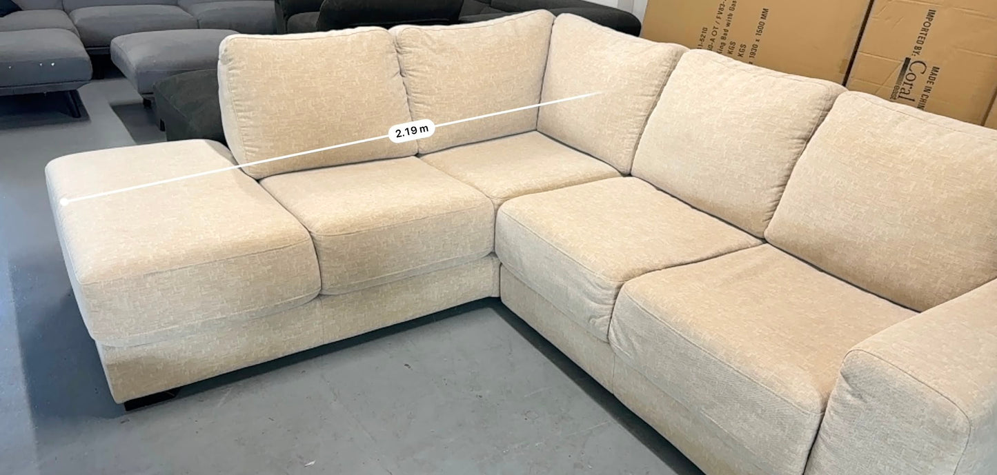 Nick Scali Beige Corner Sofa | Pre-Owned | Steam Cleaned | Sydney Wide Delivery