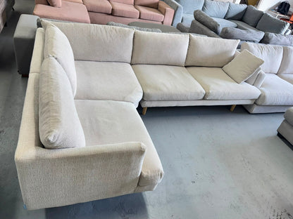 Beige Corner Sofa | Pre-Owned | Steam Cleaned | Sydney Wide Delivery