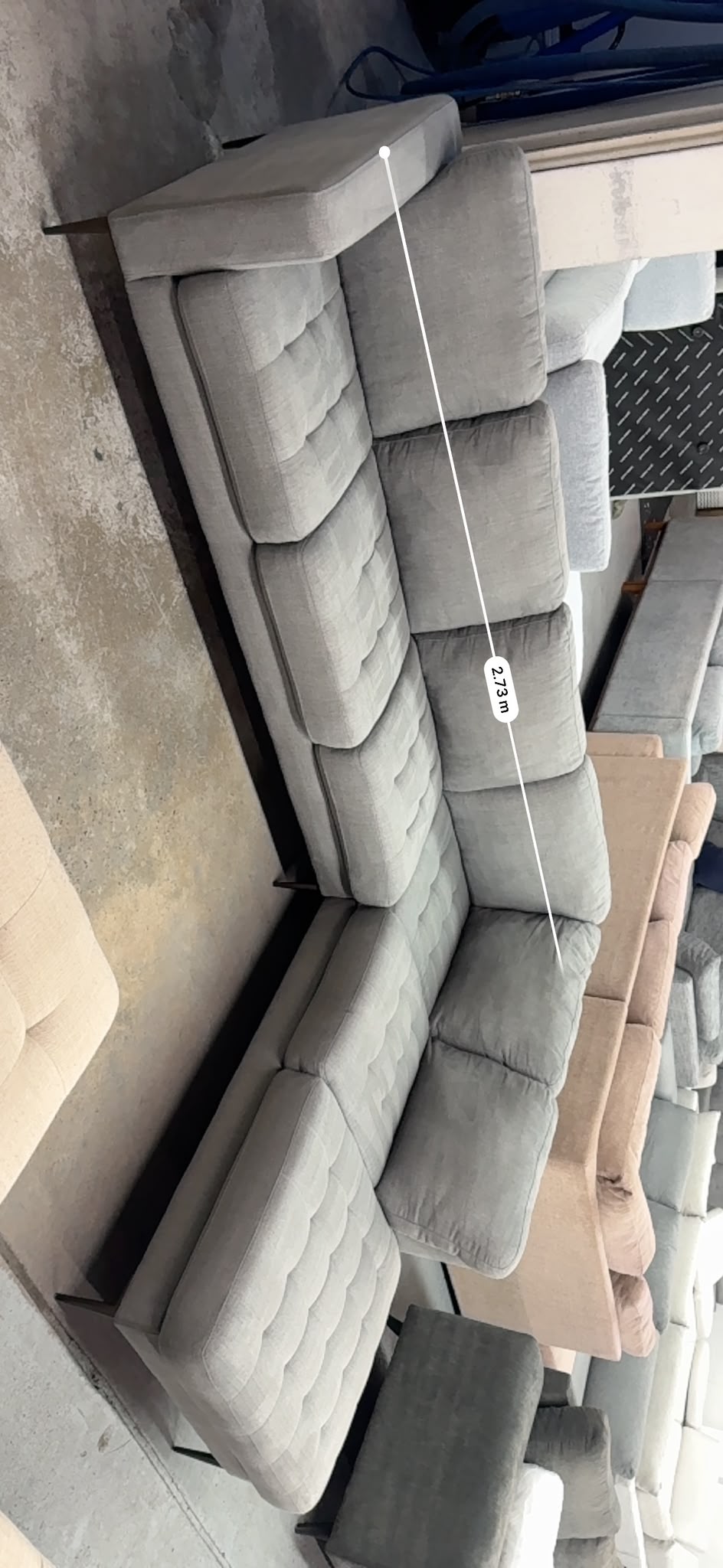 Light Grey Corner 5-Seater Sofa with Extended Chaise | Pre-Owned | Steam Cleaned | Sydney Wide Delivery